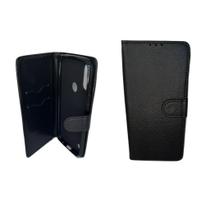 Capinha Carteira Anti queda Celular Motorola Moto E6s PRETO