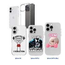 Capinha Case Anti Impacto Estampas de Mood academia p/ iPhone 16, iPhone 16 Pro e iPhone 16 Pro Max