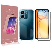 Capinha Case Anti Impacto Transparente + Película Full 3d Para Redmi 13C 6.74 - Luiza Cell25