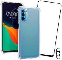 Capinha Case Anti Shock + Pelicula 3D + Pelicula Camera Moto G41