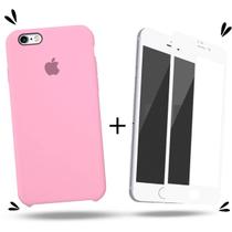 Capinha Case Compatível Com iPhone 6 / 6s + Película de Vidro 3D