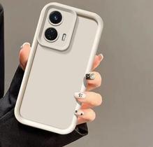 Capinha Case Compatível com Motorola Moto G24 Creme