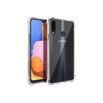 Capinha Case em Silicone Transparente Com Protecao de Camera Para Galaxy A20S