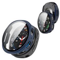 Capinha case para Galaxy Watch 8 44mm - acrilico resistente Case G. Watch 8 44mm:Azul
