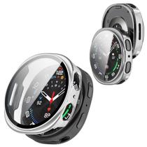 Capinha case para Galaxy Watch 8 44mm - acrilico resistente Case G. Watch 8 44mm:Prata