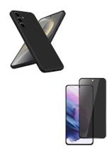 Capinha Case + Película 3D Vidro Privacidade Samsung Galaxy S25 FE 5G