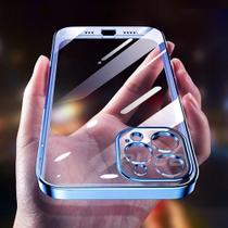 Capinha Celular Compatível Iphone 12 Promax 12 Pro Max Lançamento Azul