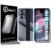 Capinha Celular Transparente compativel Motorola Edge 30 Pro 6.7 + 2 Pel Vidro 3d - Cell In Power25