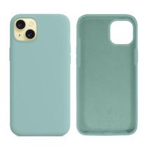 Capinha Compatível com iPhone 15 Plus Silicone com interior Aveludado Diversas Cores