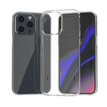 Capinha Compatível com iPhone 15 Pro Max Silicone Premium Super Transparente Resistente a Impactos