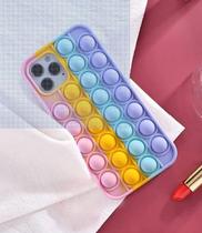 Capinha Compatível Com iPhone Pop It Anti Stress Fidget Toy