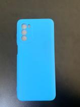 Capinha compativel com motog52 siliconada azul