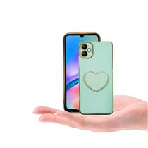 Capinha Compatível com Samsung A05 Suporte Coração