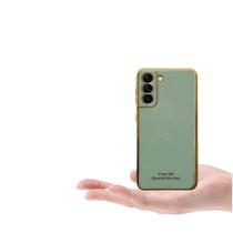 Capinha Compatível com Samsung S21 Tela 6.2 Silicone flexível Premium Brilhante