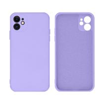 Capinha Compativel iPhone 11 Proteção Câmera Silicone Diversas Cores com Veludo no Interior Premium