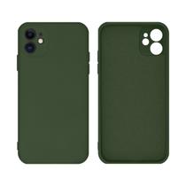 Capinha Compativel iPhone 11 Proteção Câmera Silicone Diversas Cores com Veludo no Interior Premium