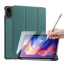 Capinha Couro Para Xiaomi Redmi Pad 2 11 + Película + Stylus