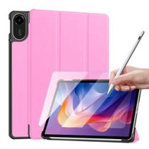 Capinha Couro Para Xiaomi Redmi Pad 2 11 + Película + Stylus