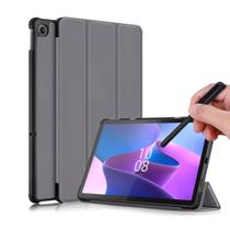 Capinha Couro Premium Para Lenovo M10 10.6 Tb-X606X + Caneta