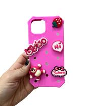 Capinha de Borracha compatível com iPhone 13/14/15 Pink