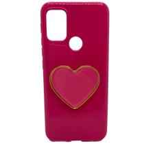 Capinha De Celular P/ Motorola Moto G30 Xt2129-1 Com Suporte Coração