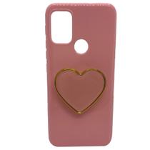 Capinha De Celular P/ Motorola Moto G30 Xt2129-1 Com Suporte Coração