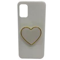 Capinha De Celular P/ Samsung Galaxy A03s SM-A037M Com Suporte Coração