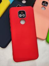 Capinha de celular Para MOTOROLA MOTO E7 PLUS Em Silicone Aveludo Com Proteção Da Câmera