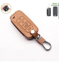 Capinha de couro Chave Canivete 4 Botões Jeep Renegade Limited Compass Grand Cherockee Commander