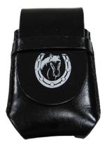 Capinha De Couro De Celular e Smartphone Preta Com Arte Em Muladeir