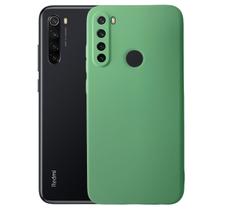 Capinha de Silicone Compativel com Xiaomi Redmi Note 8 - Verde / Capa Lisa Colorida Aveludada Protege Lentes Protecao Camera Capinha de Silicone Compativel com Xiaomi Redmi Note 8 - Verde / Capa Lisa Colorida Aveludada Protege Lentes Protecao Camera