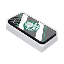 Capinha Fosca Translúcida Verde Palmeiras para iPhone 15/14/13/12/11