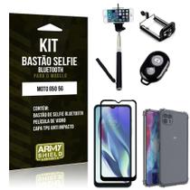 Capinha G50 5G + Bastão De Selfie Bluetooth + Película 3D
