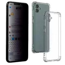 Capinha Galaxy A06 + Película Privacidade Vidro 3D - Armyshield