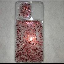 CAPINHA GLITTER LUXO TRANSPARENTE Para Samsung Galaxy A32 4G Com Protetor de Câmera