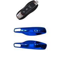 Capinha Lateral Capa Tampa Chave Porsc Cayenne Boxster Cayman Macan Panamera 911 718 2011 2012 2013 2014 Azul Tampa