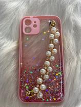 Capinha luxo com pérola iPhone 12