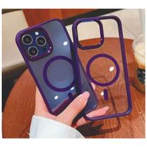 Capinha Magsafe Roxa Compatível iPhone 11, 12, 13, 14