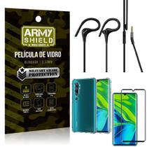 Capinha Mi Note 10 + Fone Sport Hs92 + Pelicula 3D