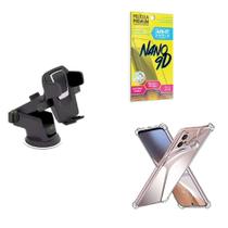 Capinha Moto E23 + Suporte Veicular Premium + Película 9D