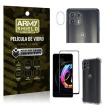 Capinha Moto Edge 20 Lite + Película De Câmera + Película 3D - Armyshield