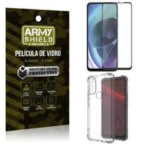 Capinha Moto G71 + Película De Vidro 3D - Armyshield