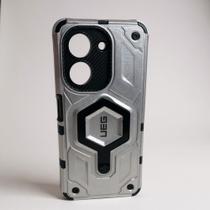 Capinha para Redmi A5 com Suporte Antichoque e Durável cinza + película vidro Capinha para Redmi A5 com Suporte Antichoque e Durável cinza + película vidro