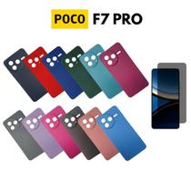 Capinha + Pelic. Vidro Privativa Compatível Para Poco F7 Pro