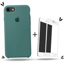 Capinha + Película de Vidro 3D Compatível Com iPhone 7 / 8 / SE 2020 - Premium