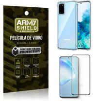 Capinha + Película de Vidro Blindada Full Cover 3D Galaxy S20 - Armyshield