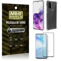 Capinha + Película de Vidro Blindada Full Cover 3D Galaxy S20 Plus- Armyshield