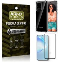 Capinha + Película de Vidro Blindada Full Cover 3D Galaxy S20 Ultra- Armyshield