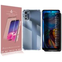 Capinha + Película Privacidade Para Moto E32 XT2227 6.5 - Luiza Cell25