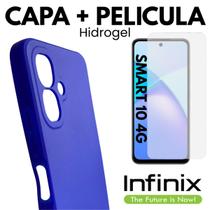 Capinha + Película Proteção Hidrogel Para Infinix Smart 10